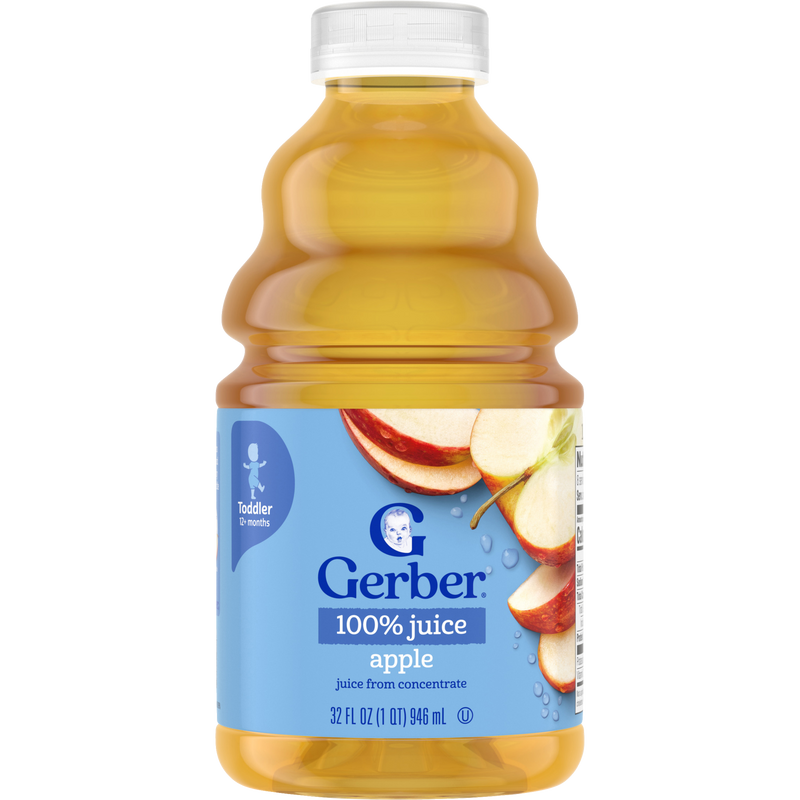 GERBER® 100%蘋果汁 946毫升 (原箱購買) (新舊包裝隨機發送)