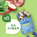 Gerber 嘉寶有機果蓉 - 蘋果•藍莓•菠菜99克 X 6包裝 (1箱)