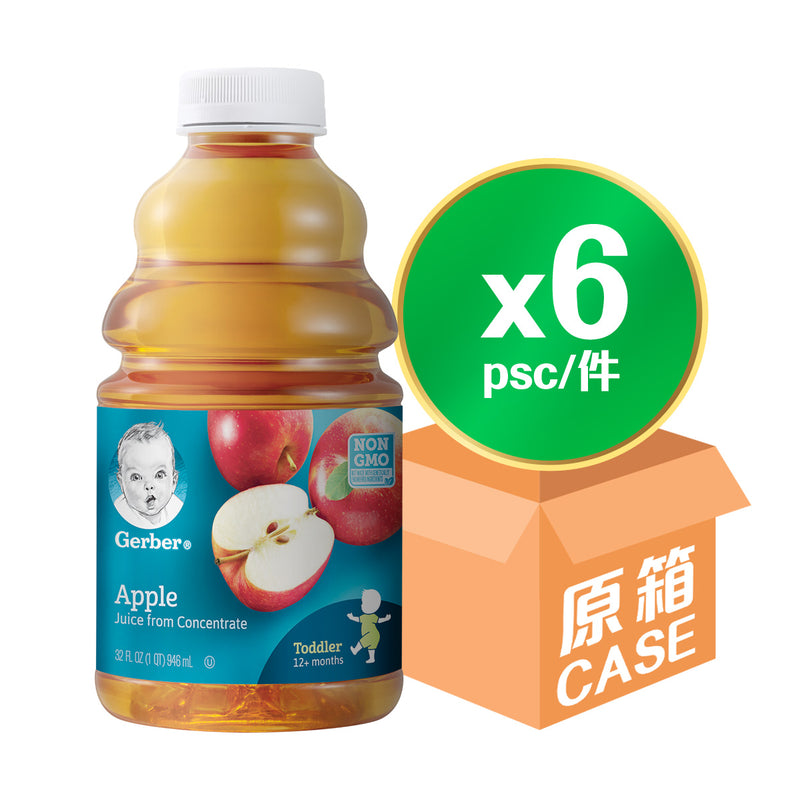 GERBER® 100%蘋果汁 946毫升 (原箱購買)